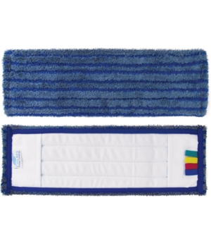 FRANGE MICROFIBRE A POCHE 40CM AVEC BANDES GRATTANTES