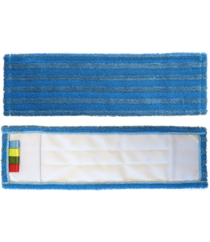 FRANGE DE LAVAGE A POCHE MICROFIBRE BLEUE SPECIALE GLISSE 45CM