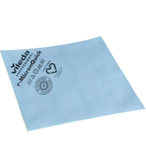 LAVETTE MICROFIBRE BLEUE 38X40CM R-MICRONQUICK - PAQUET DE 5