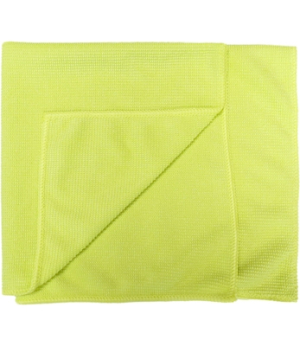 LAVETTE MICROFIBRE pointe de diamant JAUNE 36X36 CM 230 G/M² - SACHET DE 5